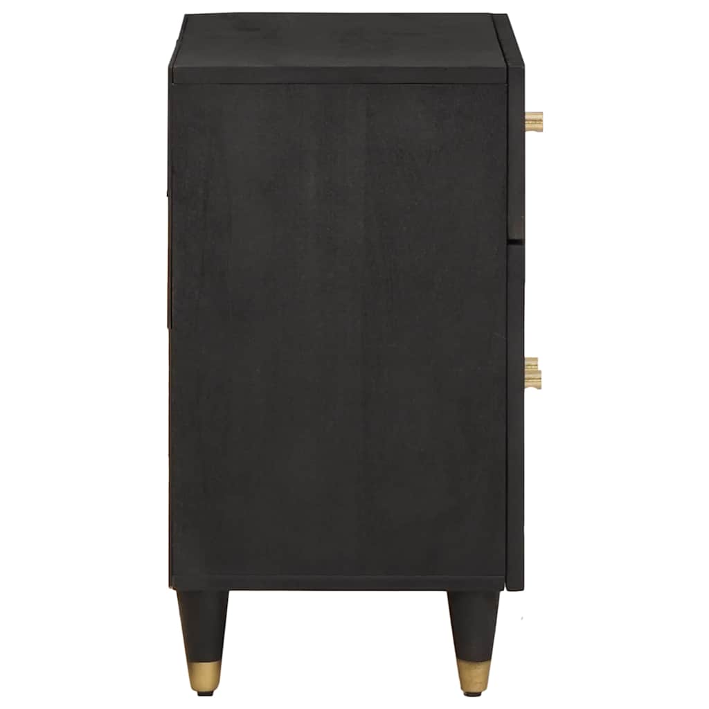 Bedside Cabinet with Door Schwarz 50 x 33 x 60 cm