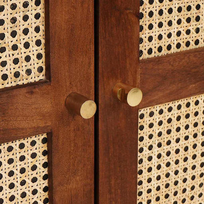 Sideboard Braun 60 x 33.5 x 75 cm massives Mangoholz
