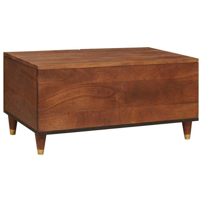Kaffee-Tische Braun 80 x 50 x 40 cm Rohr und massives Mangoholz