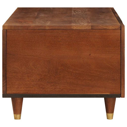 Kaffee-Tische Braun 80 x 50 x 40 cm Rohr und massives Mangoholz