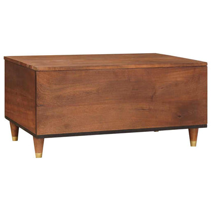 Kaffee-Tische Braun 80 x 54 x 40 cm Rohr und massives Mangoholz