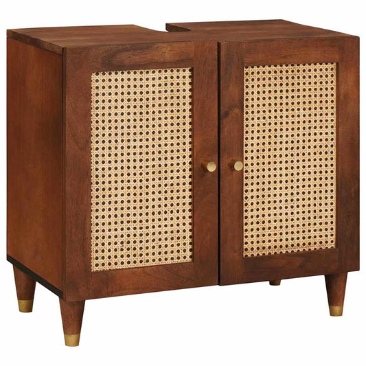 Waschbeckenunterschrank Braun 62 x 33 x 58 cm Holzwerkstoff