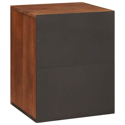 Badezimmer Schrank mit Regal mit Tür Braun 38 x 33,5 x 48 cm