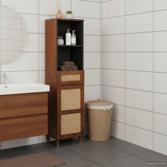 Sideboard mit Schubladen mit Regal Braun 38 x 33,5 x 160 cm