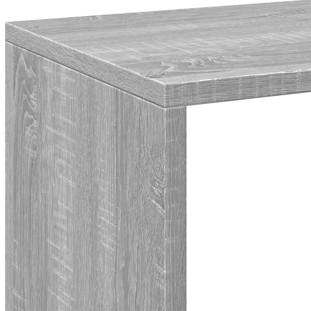Rumdeler Bogreol Grå Sonoma 69,5x29x137,5 cm