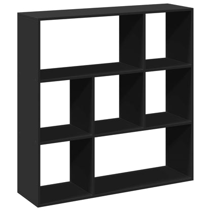 Rumdeler Bogreol Sort 102x29x103,5 cm Træ Materiale