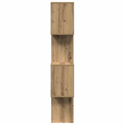 Raumteiler-Bücherregal 4 Böden Artisan-Eiche 70x24x129 cm