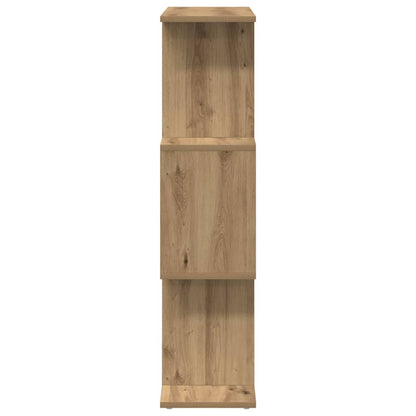Raumteiler-Bücherregal 3 Fächer Artisan-Eiche 70x24x97 cm