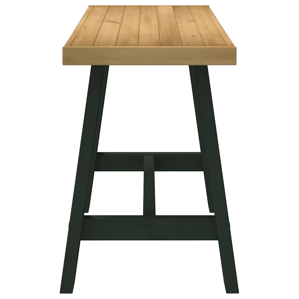 Schreibtisch NOAIN A-Form-Beine 120x50x75 cm Massivholz Kiefer