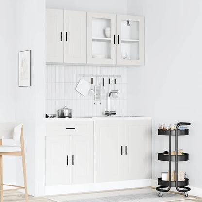 4-tlg. Küchenschrank-Set Porto Weiß Holzwerkstoff