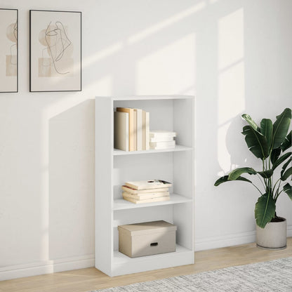 Bogreol Hvid 60x24x109 cm Træmateriale