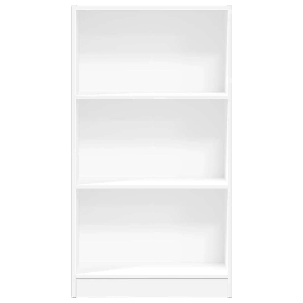 Bogreol Hvid 60x24x109 cm Træmateriale