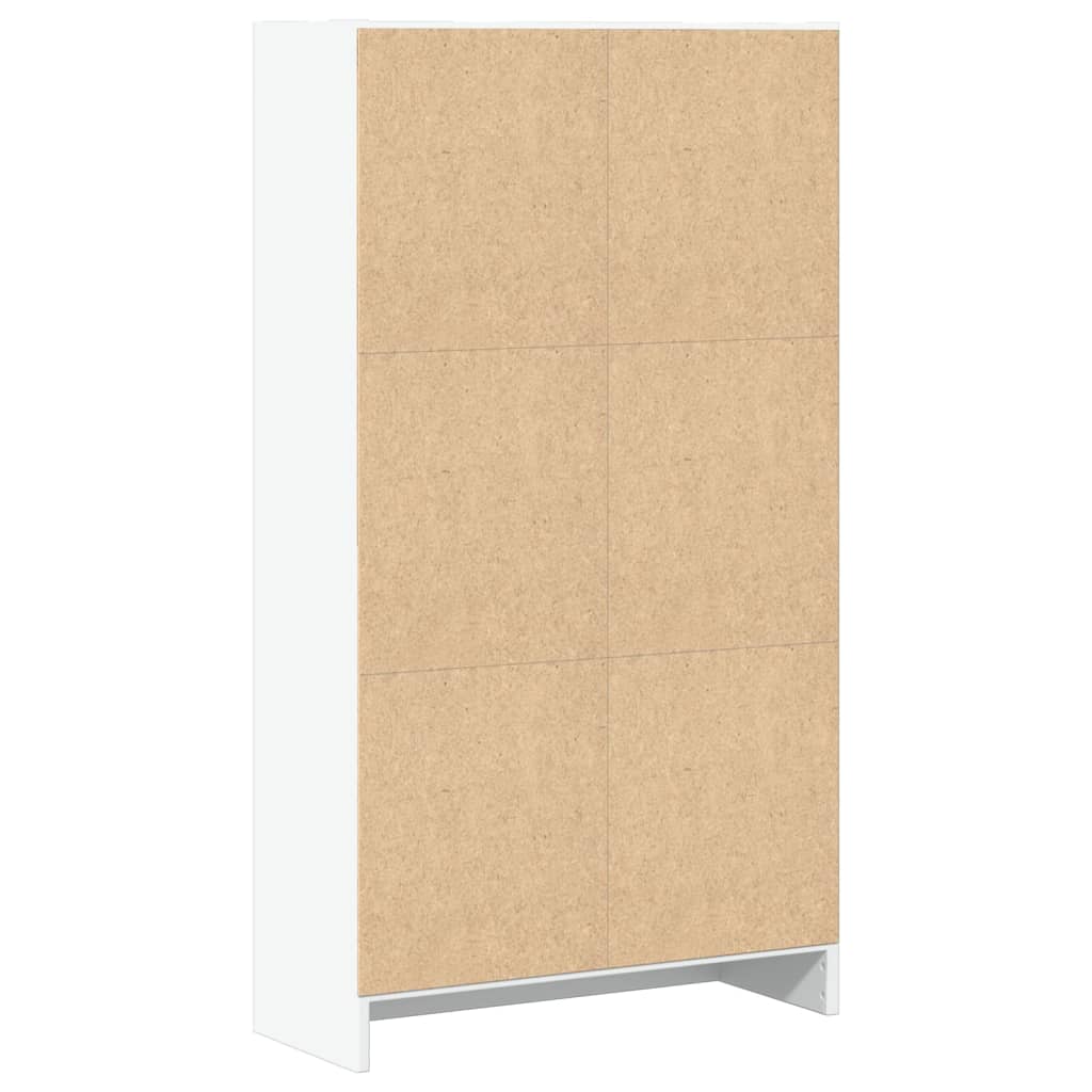 Bogreol Hvid 60x24x109 cm Træmateriale