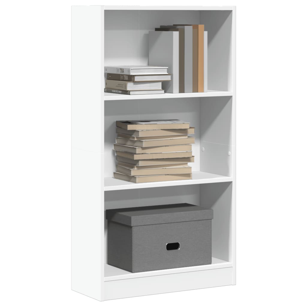 Bogreol Hvid 60x24x109 cm Træmateriale