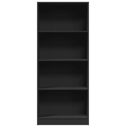 Bücherregal Schwarz 60x24x143 cm Holzwerkstoff