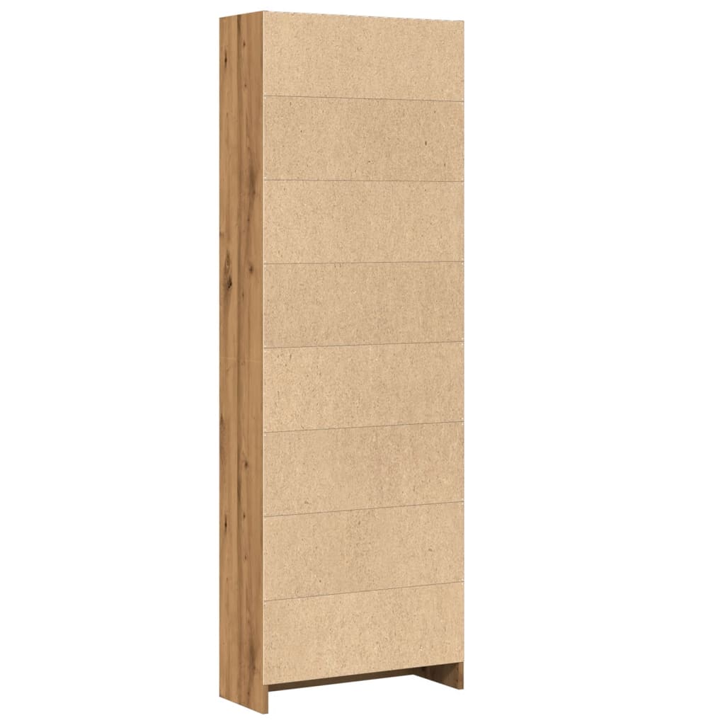 Bücherregal Artisian Oak 60 x 24 x 176 cm Holzwerkstoff