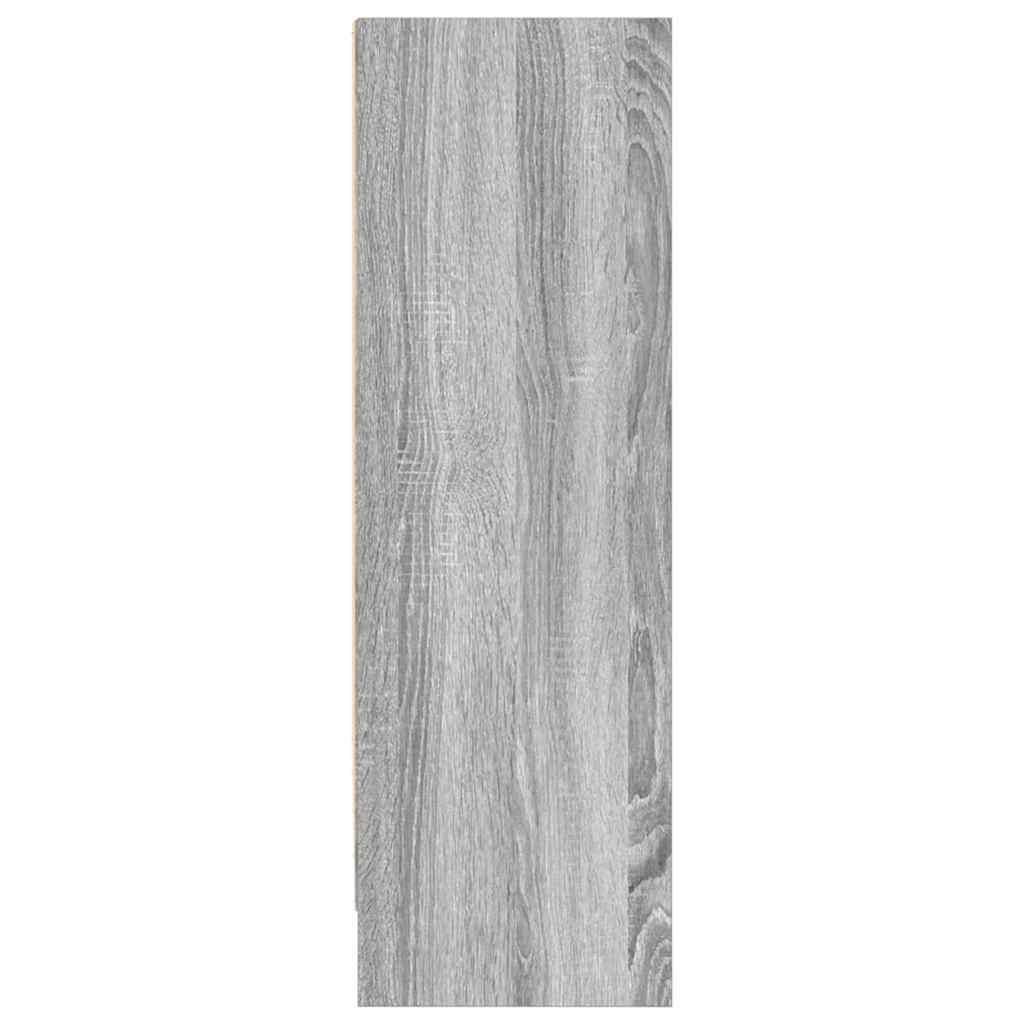 Bücherregal Grau Sonoma 80x24x76cm Holzwerkstoff