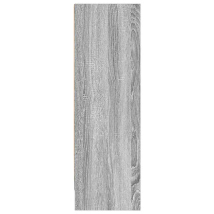 Bücherregal Grau Sonoma 80x24x76cm Holzwerkstoff