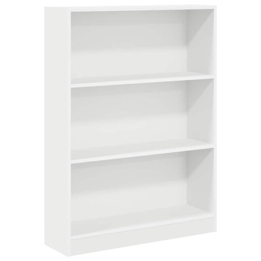 Bücherregal Weiß 80x24x109 cm Holzwerkstoff