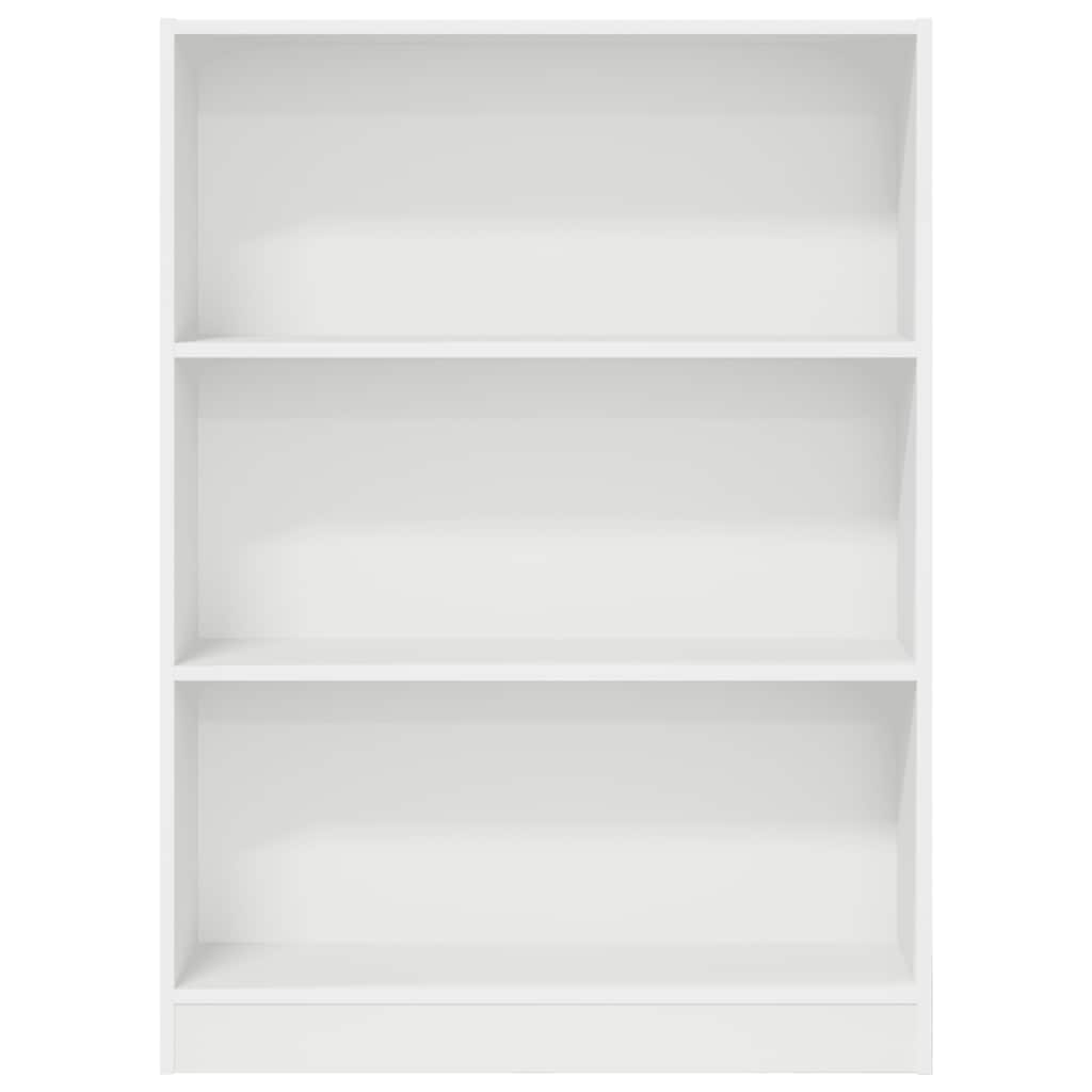 Bücherregal Weiß 80x24x109 cm Holzwerkstoff