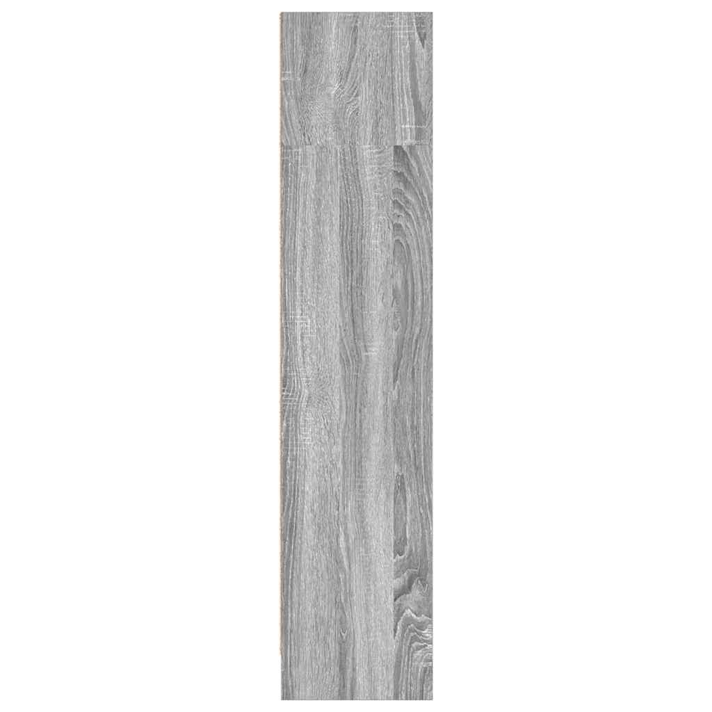 Bücherregal Grau Sonoma 80x24x109 cm Holzwerkstoff