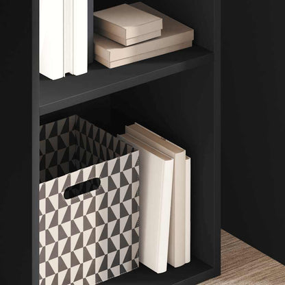 Bücherregal Schwarz 40x30x152 cm Holzwerkstoff