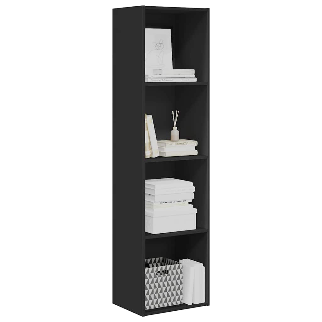 Bücherregal Schwarz 40x30x152 cm Holzwerkstoff
