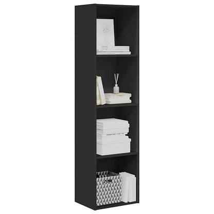 Bücherregal Schwarz 40x30x152 cm Holzwerkstoff