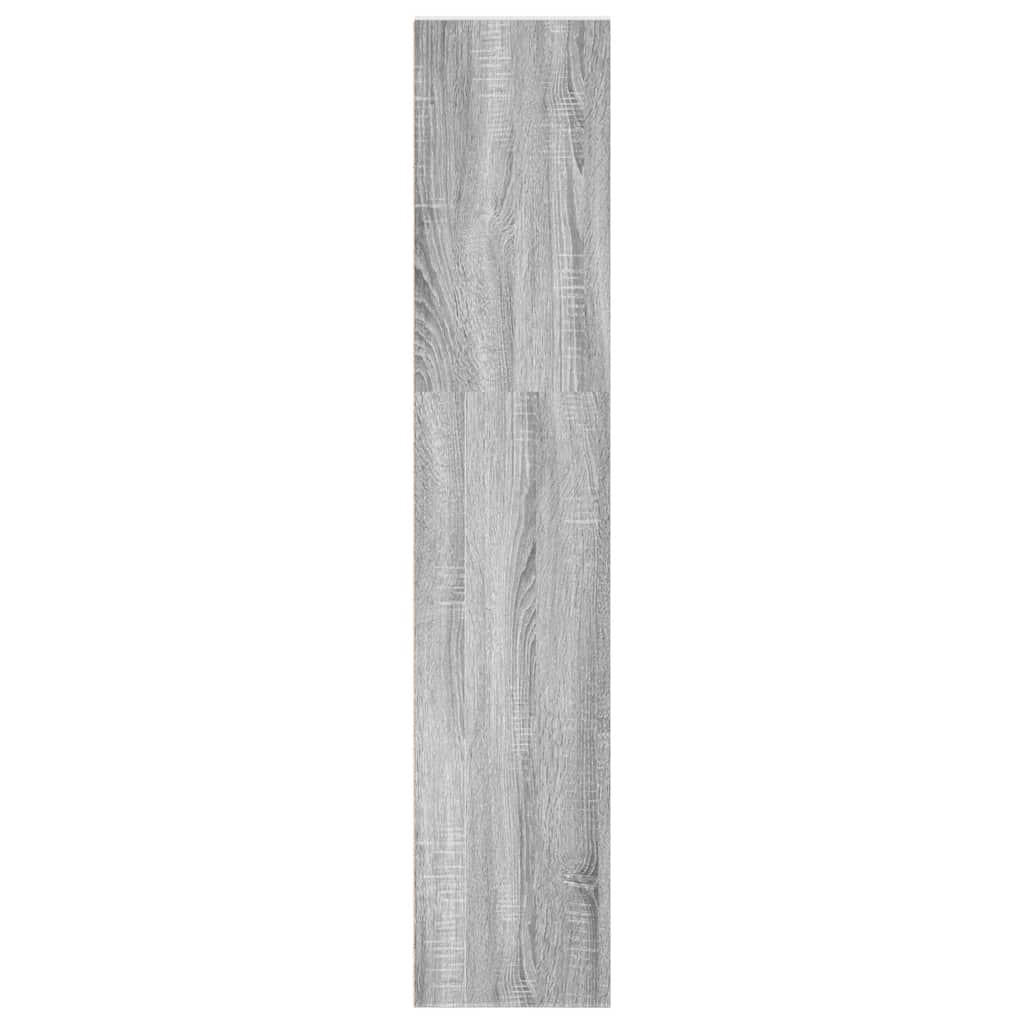 Bücherregal Grau Sonoma 40x30x152 cm Holzwerkstoff