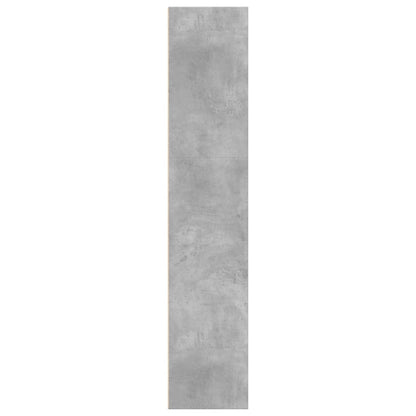 Bücherregal Betongrau 60x30x152 cm Holzwerkstoff