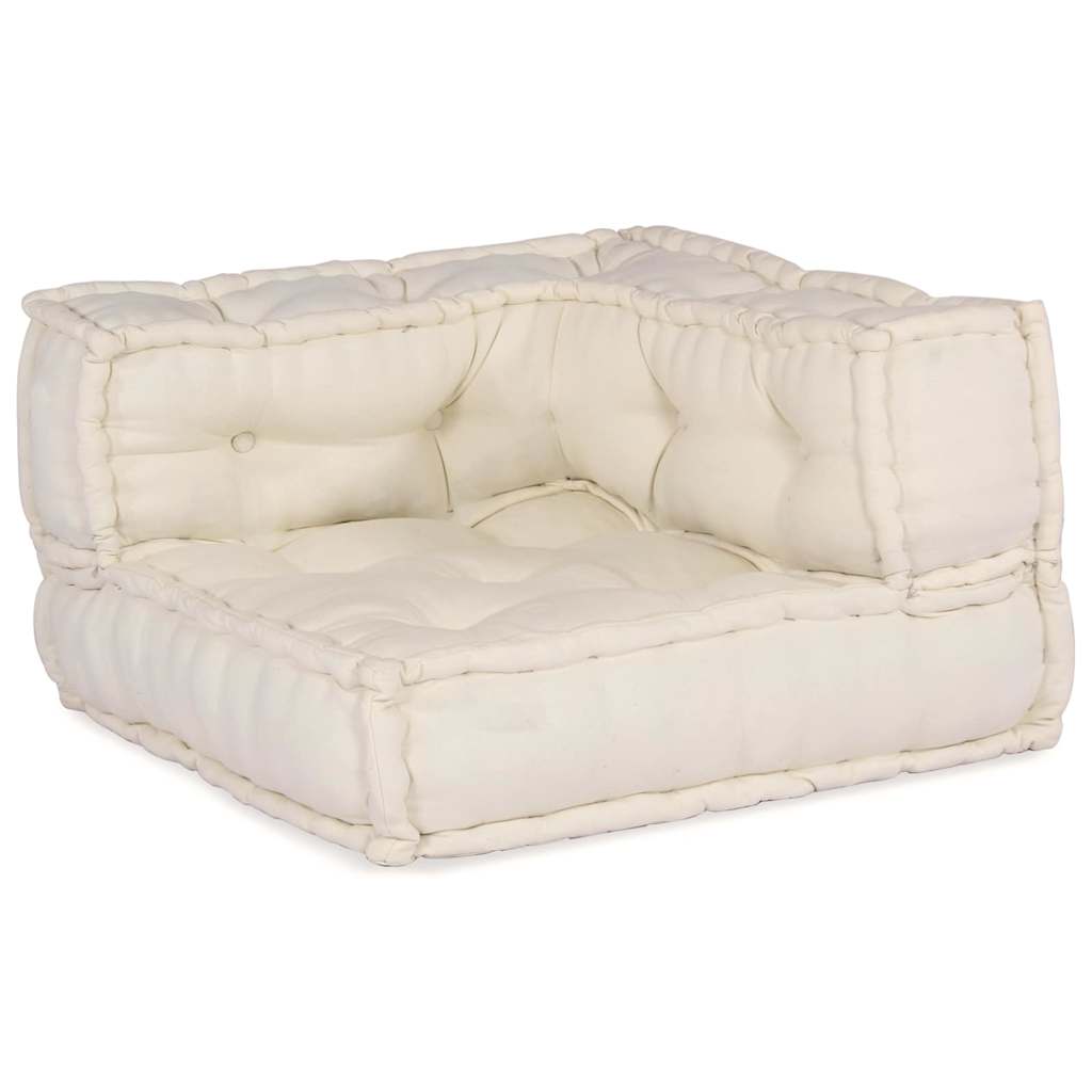 Modulares Sofa 3 pcs Creme Stoff