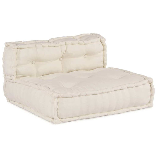 Modulares Sofa 4 pcs Creme Stoff