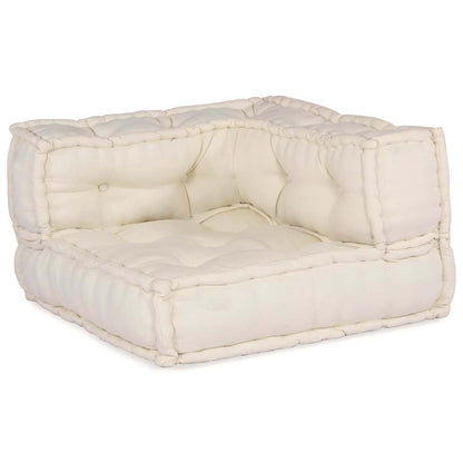 Modulares Sofa 4 pcs Creme Stoff