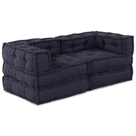 Kissen 2 pcs Anthrazit 70 x 70 x 54 cm Polyester