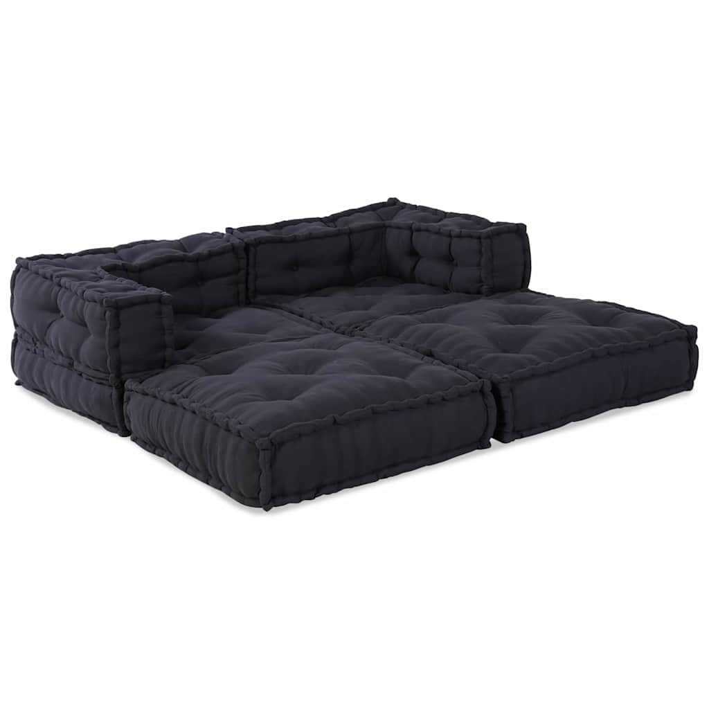 Kissen 2 pcs Anthrazit 70 x 70 x 54 cm Polyester
