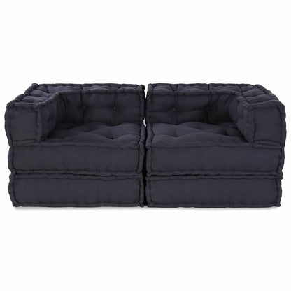 Kissen 2 pcs Anthrazit 70 x 70 x 54 cm Polyester