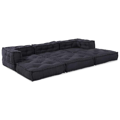 Kissen 3 pcs Anthrazit 70 x 70 x 54 cm Polyester
