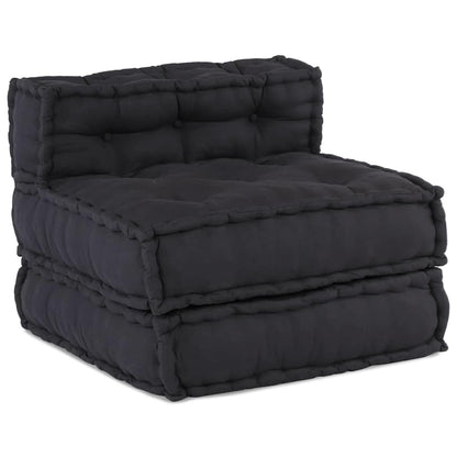 Kissen 3 pcs Anthrazit 70 x 70 x 54 cm Polyester