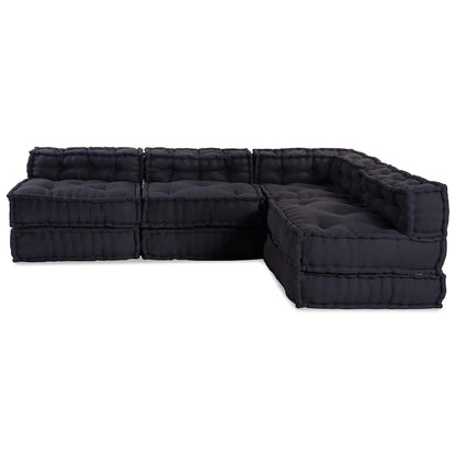Kissen 4 pcs Anthrazit 70 x 70 x 54 cm Polyester