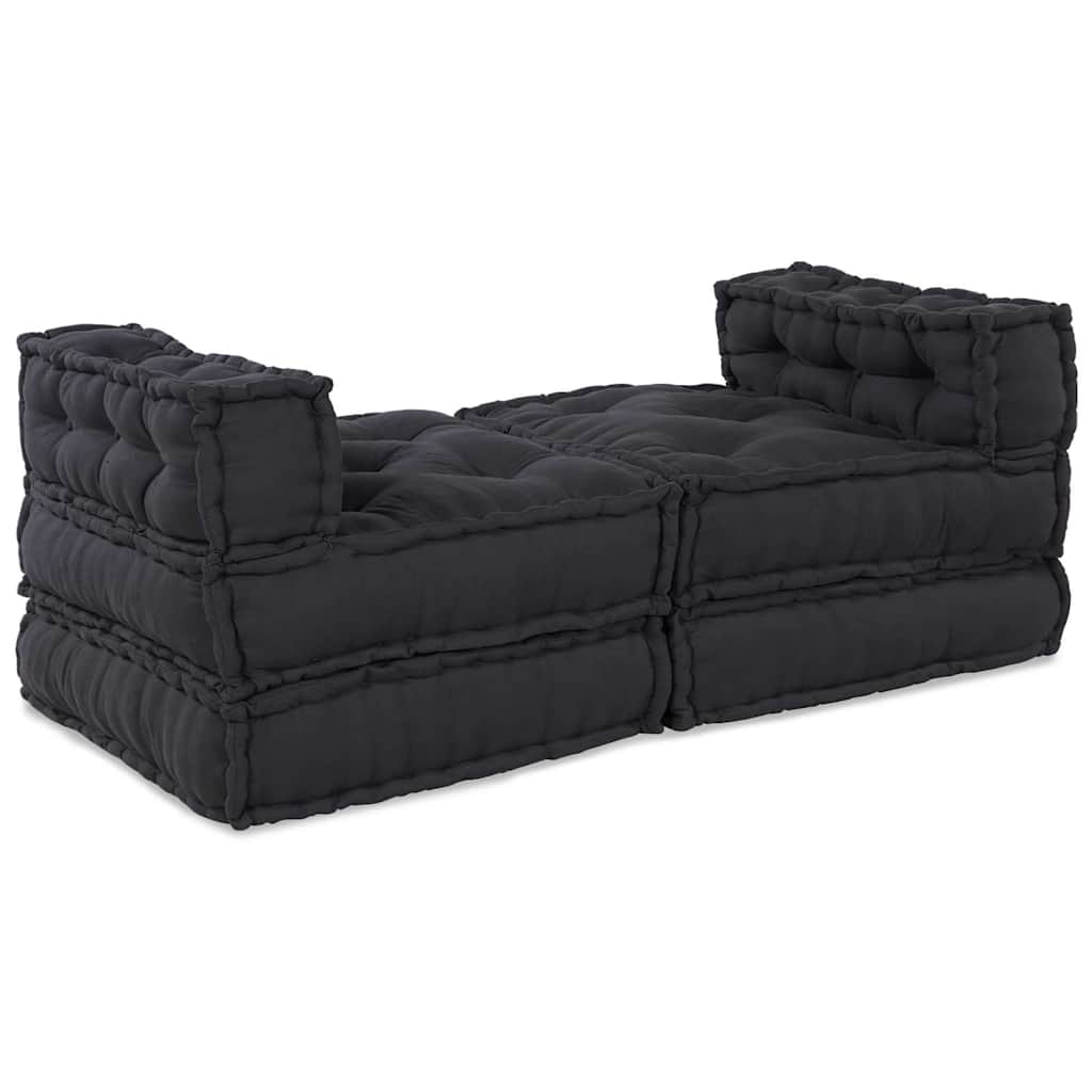 Kissen 4 pcs Anthrazit 70 x 70 x 54 cm Polyester