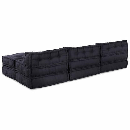 Kissen 4 pcs Anthrazit 70 x 70 x 54 cm Polyester