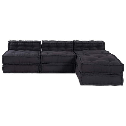 Kissen 4 pcs Anthrazit 70 x 70 x 54 cm Polyester