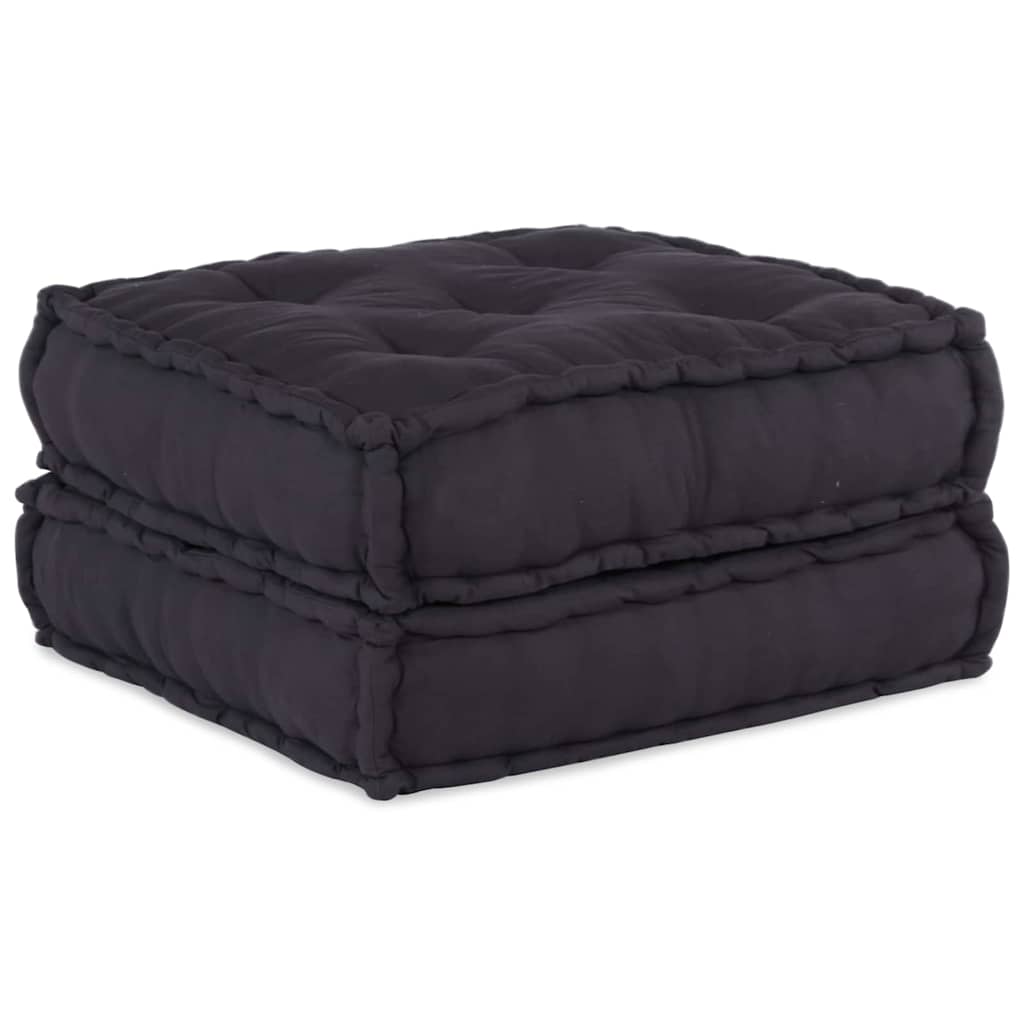 Kissen 2 pcs Anthrazit 70 x 70 x 36 cm Polyester