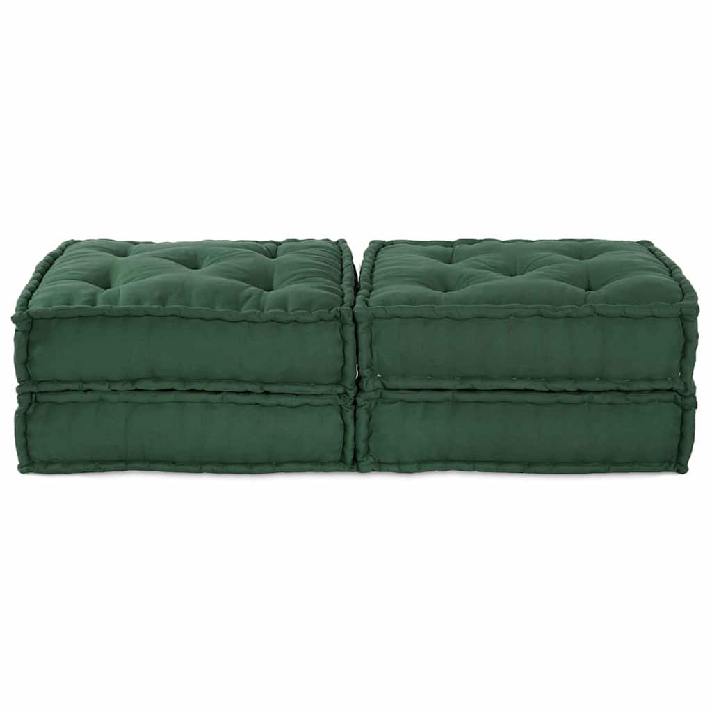 Kissen 2 pcs Grün 70 x 70 x 36 cm Polyester