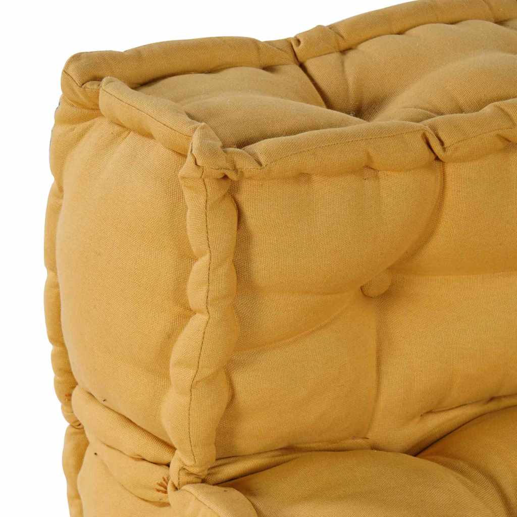 Modulares Sofa 4 pcs Gelb 70 x 70 x 56 cm Stoff