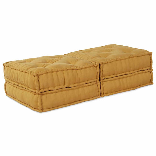 Modulares Sofa 2 pcs Gelb 70 x 70 x 36 cm Stoff