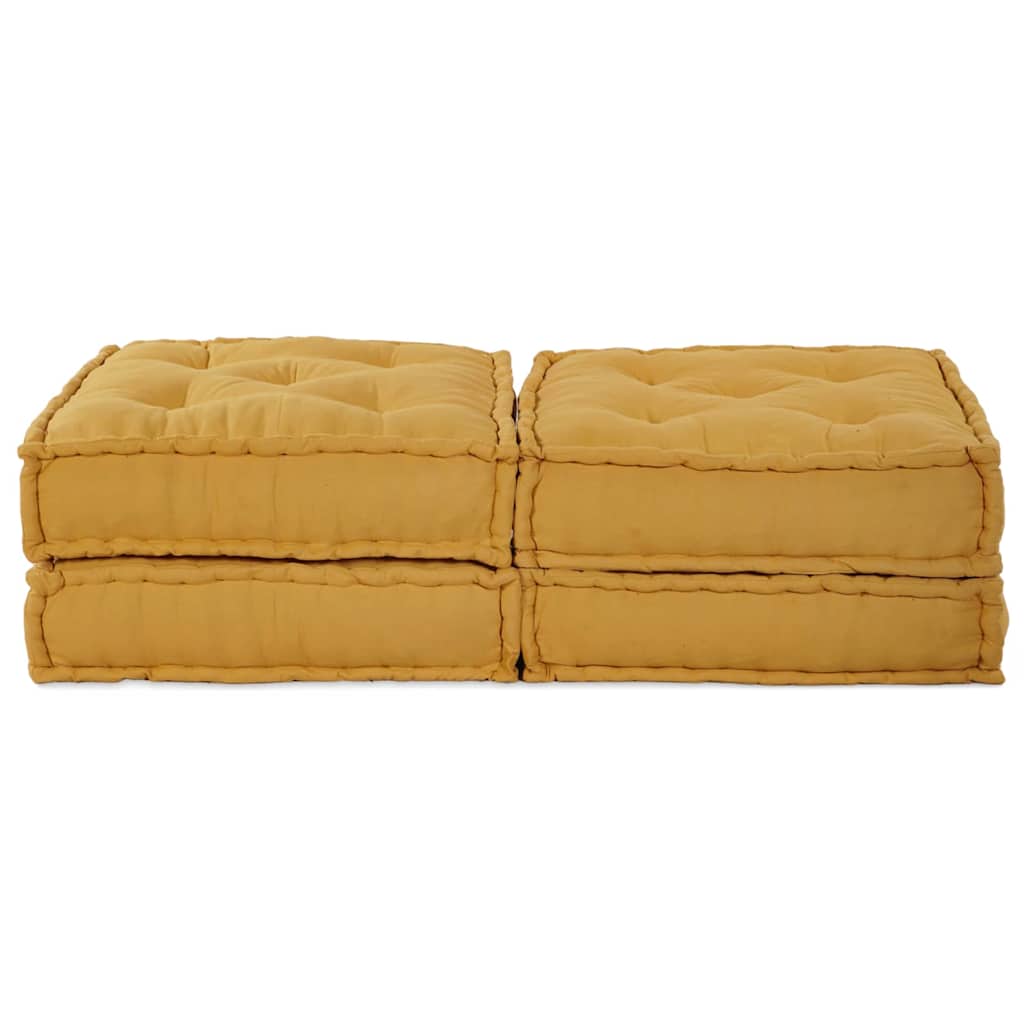 Modulares Sofa 2 pcs Gelb 70 x 70 x 36 cm Stoff
