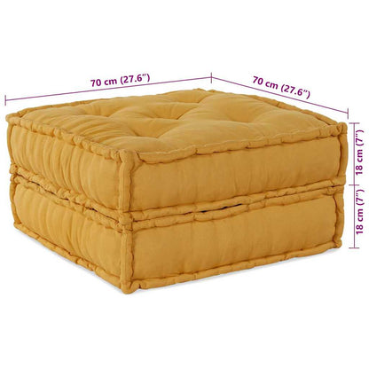 Modulares Sofa 2 pcs Gelb 70 x 70 x 36 cm Stoff