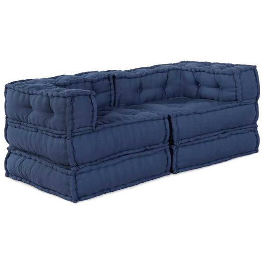 Kissen 2 pcs Blau 70 x 70 x 54 cm Polyester