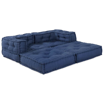 Kissen 2 pcs Blau 70 x 70 x 54 cm Polyester